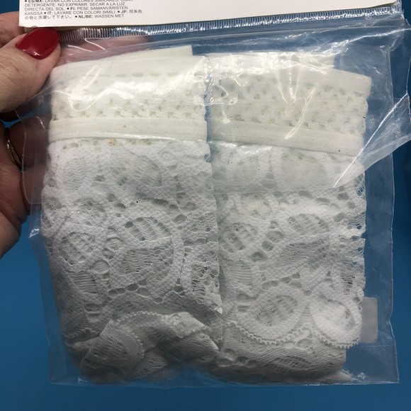 NWT Iris & Lilly Women's Crochet Lace Hipster Brief, Pack of 2, white, XS - Picture 10 of 11